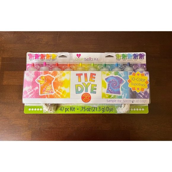 Tie Dye Kit Rainbow Colors 10 Color - Picture 1 of 2